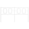 vidaXL Utskiftbar sengegavl i metall hvit 150 cm