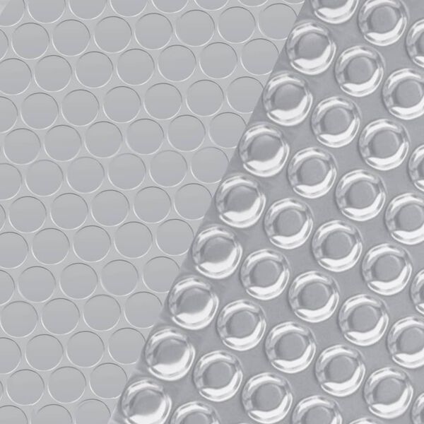 vidaXL Bassengtrekk sølv 417 cm PE