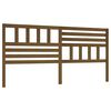 vidaXL Sengegavl honningbrun 206x4x100 cm heltre furu