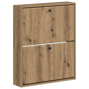 vidaXL Vegghengt skoskap BREDA 71 x 17 x 86 cm Konstruert tre