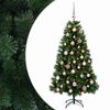 vidaXL Kunstig juletre med julekule 120 cm 150 LED-lys Varmhvit