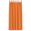 vidaXL M&oslash;rkleggende Gardiner med Ringer 2 pcs Lys Oransje 245 x 140 cm