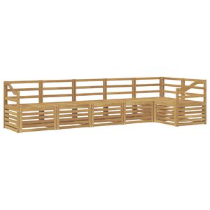 vidaXL Utend&oslash;rs sofa-sett 6 pcs Hvit 304 x 126,5 x 73 cm