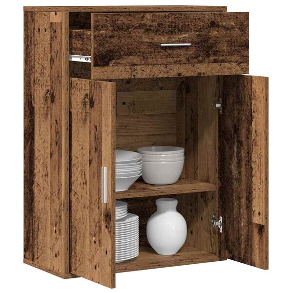 vidaXL Serviesskap Gammelt tre 60 x 30 x 84 cm Konstruert tre