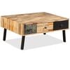 vidaXL Sofabord gjenvunnet heltre teak 90x65x40 cm
