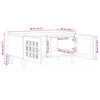 vidaXL Kaffebord Naturlig 80 x 50 x 40 cm Massiv mango tre