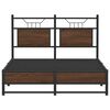 vidaXL Sengeramme uten madrass brun eik 120x200 cm konstruert tre