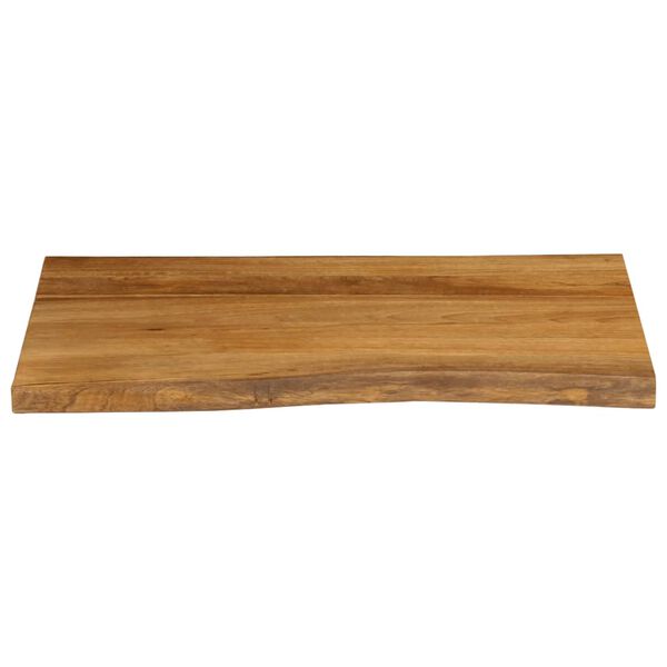 vidaXL Bordplate 80x60x2,5 cm naturlig kant heltre mango