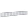 vidaXL Gabionkurv med deksel 850x100x100 cm galvanisert jern