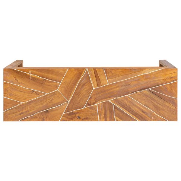 vidaXL TV-benk 110x60x38 cm heltre teak