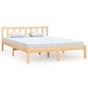 vidaXL Sengeramme heltre furu 135x190 cm Double