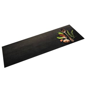 vidaXL Kj&oslash;kkenteppe vaskbar krydder 45x150 cm fl&oslash;yel
