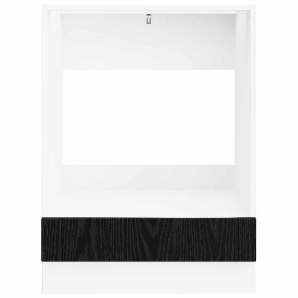 vidaXL Kj&oslash;kkenskap Svart Eik 60 x 46 x 81,5 cm Konstruert tre