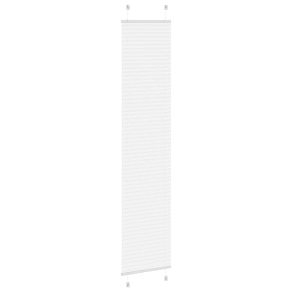 vidaXL pliss&eacute;gardin Hvit 50x200 cm Stoff Bredde 49,4 cm Polyester