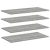vidaXL Vegghyller 4 stk gr&aring; sonoma 80x40x1,5 cm konstruert tre