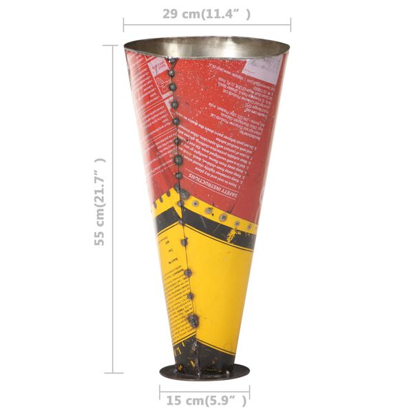 vidaXL Paraplystativ flerfarget 29x55 cm jern