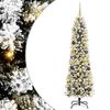 vidaXL Kunstig juletre Hvit 180 cm PVC og Metall og Plast