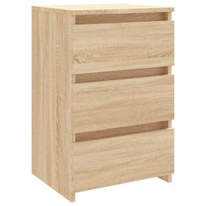 vidaXL Nattbord sonoma eik 40x35x62,5 cm konstruert tre