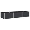 vidaXL H&oslash;ybed Svart 300 x 100 x 54 cm WPC og Aluminium