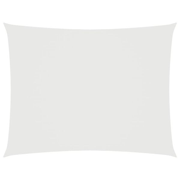 vidaXL Solseil oxfordstoff rektangulær 3x5 m hvit