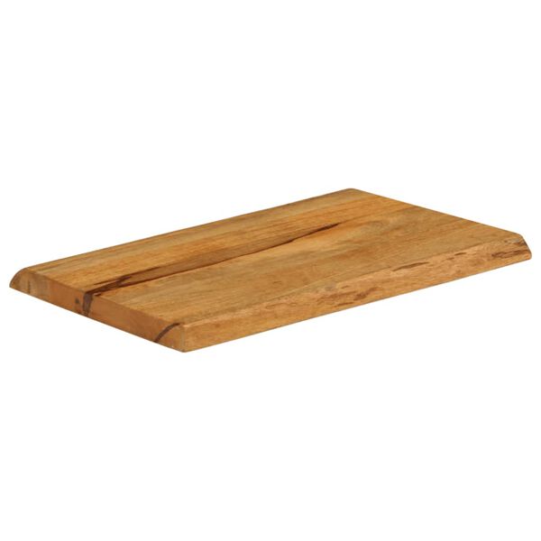 vidaXL Bordplate 60x40x2,5 cm naturlig kant heltre mango