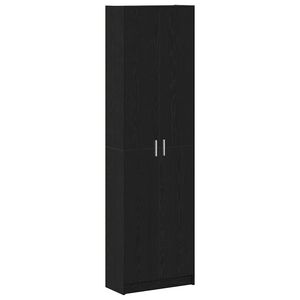 vidaXL Garderobeskap Svart Eik 55 x 25 x 189 cm Konstruert tre