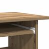 vidaXL Skrivebord artisan eik 80x45x74 cm konstruert tre