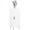 vidaXL Skjenk h&oslash;yglans hvit 34,5x34x90 cm konstruert tre