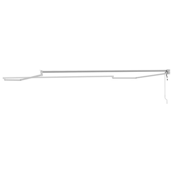 vidaXL Elektrisk uttrekkbar markiseramme Hvit 4 x 2 m Aluminium