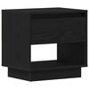 vidaXL Nattbord Svart Eik 45 x 34 x 44 cm Konstruert tre