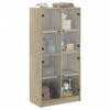 vidaXL Highboard med d&oslash;rer sonoma eik 68x37x142 cm konstruert tre