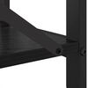 vidaXL Bokhylle Svart Eik 60 x 30 x 50 cm Konstruert tre