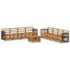 vidaXL Sofasett 9 pcs Solid akasietre