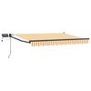 vidaXL Manuell utvidbar markise med LED-lamper 3,5 x 2,5 m