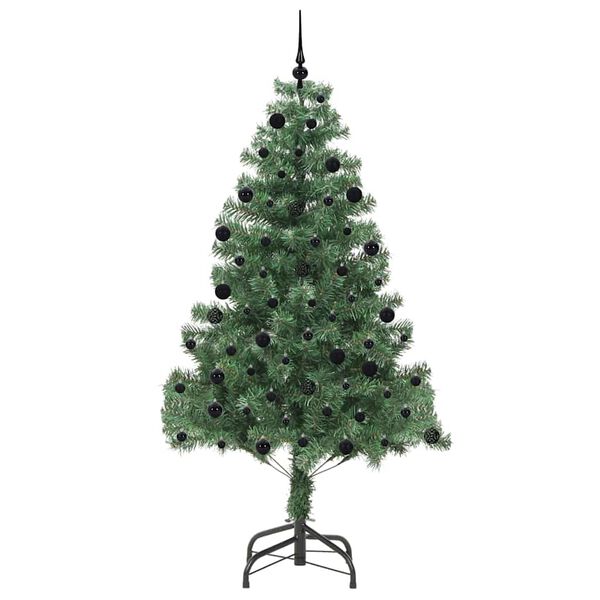 vidaXL Juletre med 300 LED med stativ gr&oslash;nn 210 cm PVC