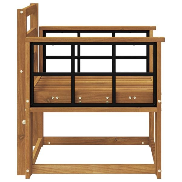 vidaXL Utesofa Solid akasietre Naturlig