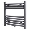 Radiator h&aring;ndklestativ rett gr&aring; 480x480 mm