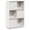 vidaXL Highboard hvit 74x35x117 cm heltre furu