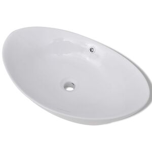 vidaXL Luksus Keramisk Vask med Overl&oslash;p 59 x 38,5 cm