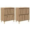 vidaXL Skap 2 stk. Artisan Eik 60 x 35 x 70 cm Konstruert tre