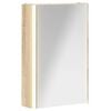 vidaXL Baderomsspeilskap Sonoma eik 33 x 11,5 x 50 cm Konstruert tre