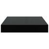 vidaXL Flytende vegghyller 2 stk h&oslash;yglans svart 23x23,5x3,8 cm MDF