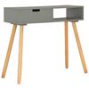 vidaXL Konsollbord gr&aring; 80x30x72 cm heltre furu