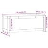 vidaXL Putekasse 110x50x45,5 cm heltre furu