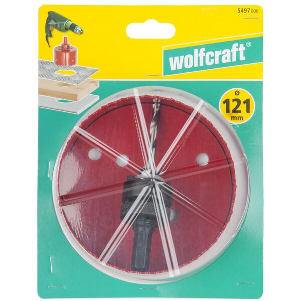 wolfcraft Hullsag 121 mm bimetall r&oslash;d 5497000
