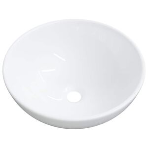 vidaXL Servant hvit 28x28x10 cm keramikk