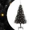 vidaXL Juletre Svart 150 cm PVC