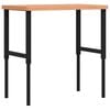 vidaXL Arbeidsbenk 100x60x(73-99,5) cm heltre b&oslash;k rektangul&aelig;r