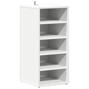 vidaXL Skoskap hvit 31,5x35x70 cm konstruert tre