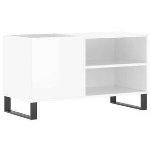 vidaXL Hifi-benk h&oslash;yglans hvit 85x38x48 cm konstruert tre